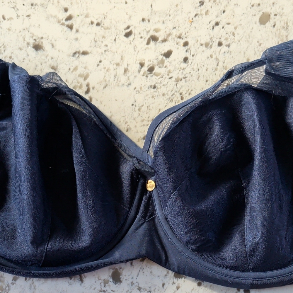 Understance Lined Underwire Bra - Navy - Size 40G